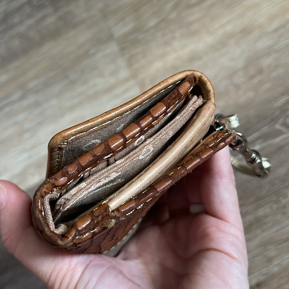 Fossil cowhide leather snake embossed wristlet wallet - Picture 10 of 10